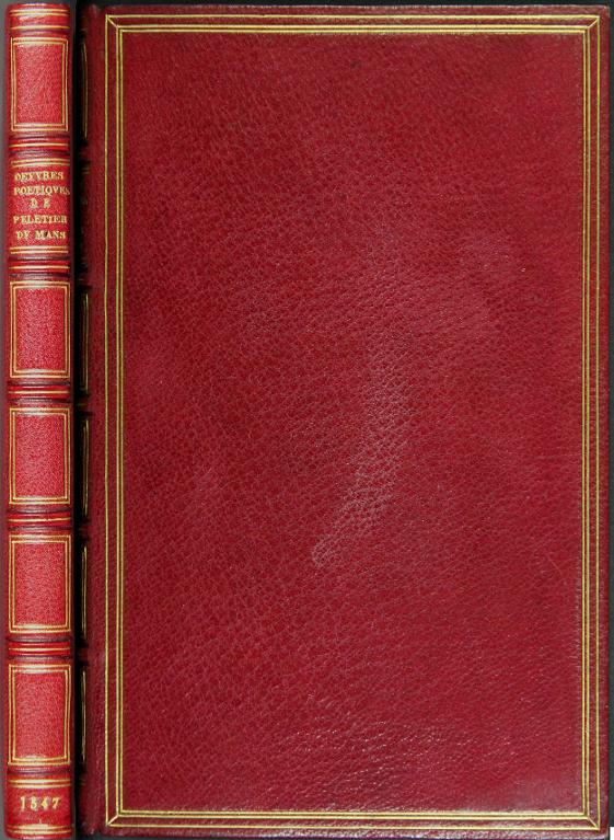 Les œuvres poétiques de Jacques Peletier du Mans