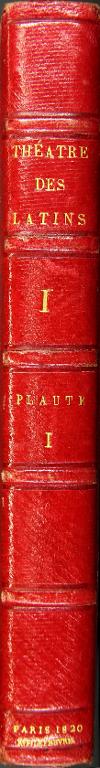 Théâtre complet des latins traduit avec le texte en regard