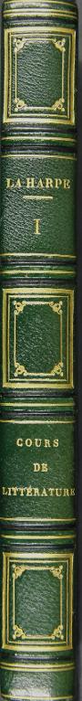 Cours de littérature de J. F. de La Harpe