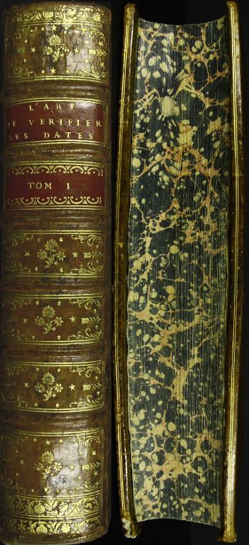 L'art de vérifier les dates des faits historiques, des chartes, des chroniques, et autres anciens monuments, depuis la naissance de Notre Seigneur