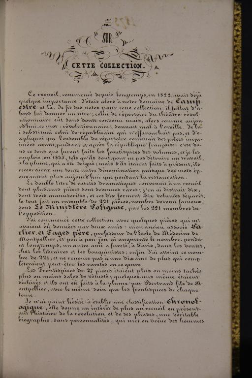 Recueil factice : Répertoire du théâtre républicain, ou recueil de pièces de théâtre imprimées avant, pendant et après la République française et qui presque toutes ont été représentées