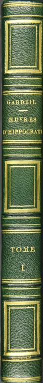 Traduction des oeuvres médicales d'Hippocrate