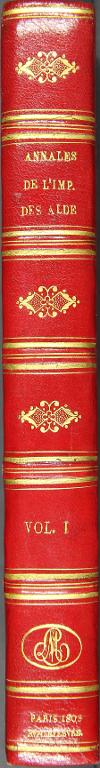 Annales de l'imprimerie des Alde