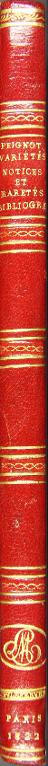 Variétés, notices et raretés bibliographiques