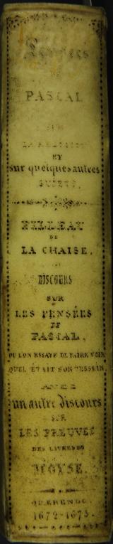 Pensées de Monsieur Pascal sur la religion et sur quelques autres sujets