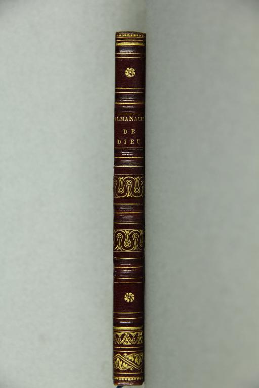 Almanach de Dieu pour l'année 1738  dédié à Mr. Carré de Montgeron conseiller au Parlement de Paris