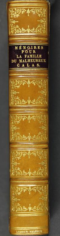 Mémoires pour la famille du malheureux Calas