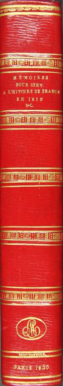 Mémoires pour servir à l'histoire de France en 1815