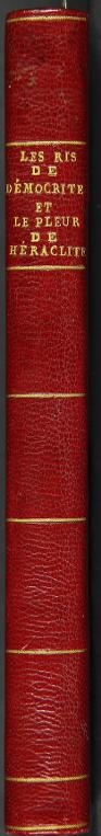 Le ris de Démocrite et le pleur de Héraclite