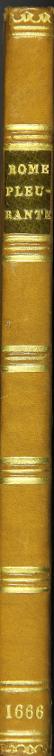 Rome pleurante ou les entretiens du Tibre et de Rome
