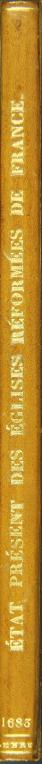Lettre sur l'état présent des églises réformées de France